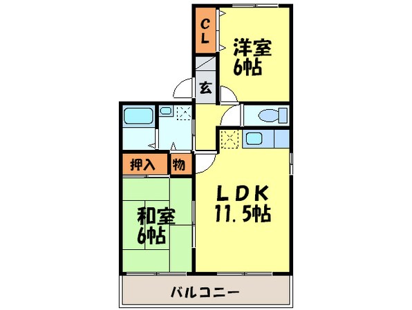 ラヴィタ春日の物件間取画像